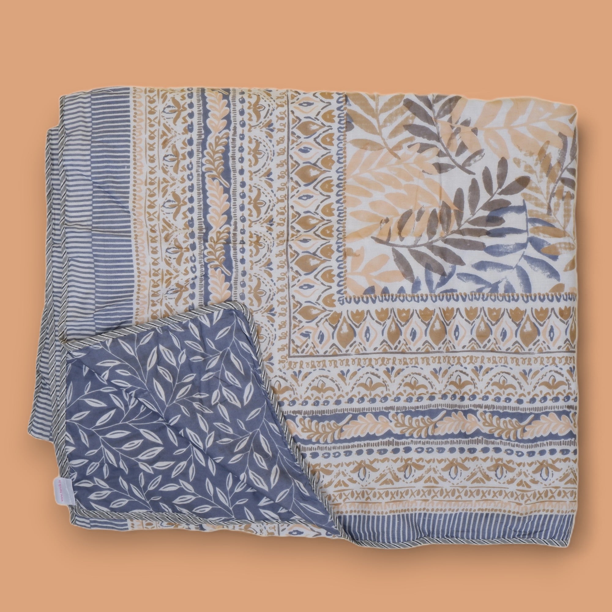 Double Bed Pure Mulmul Cotton Dohar - Kankariya - Housi