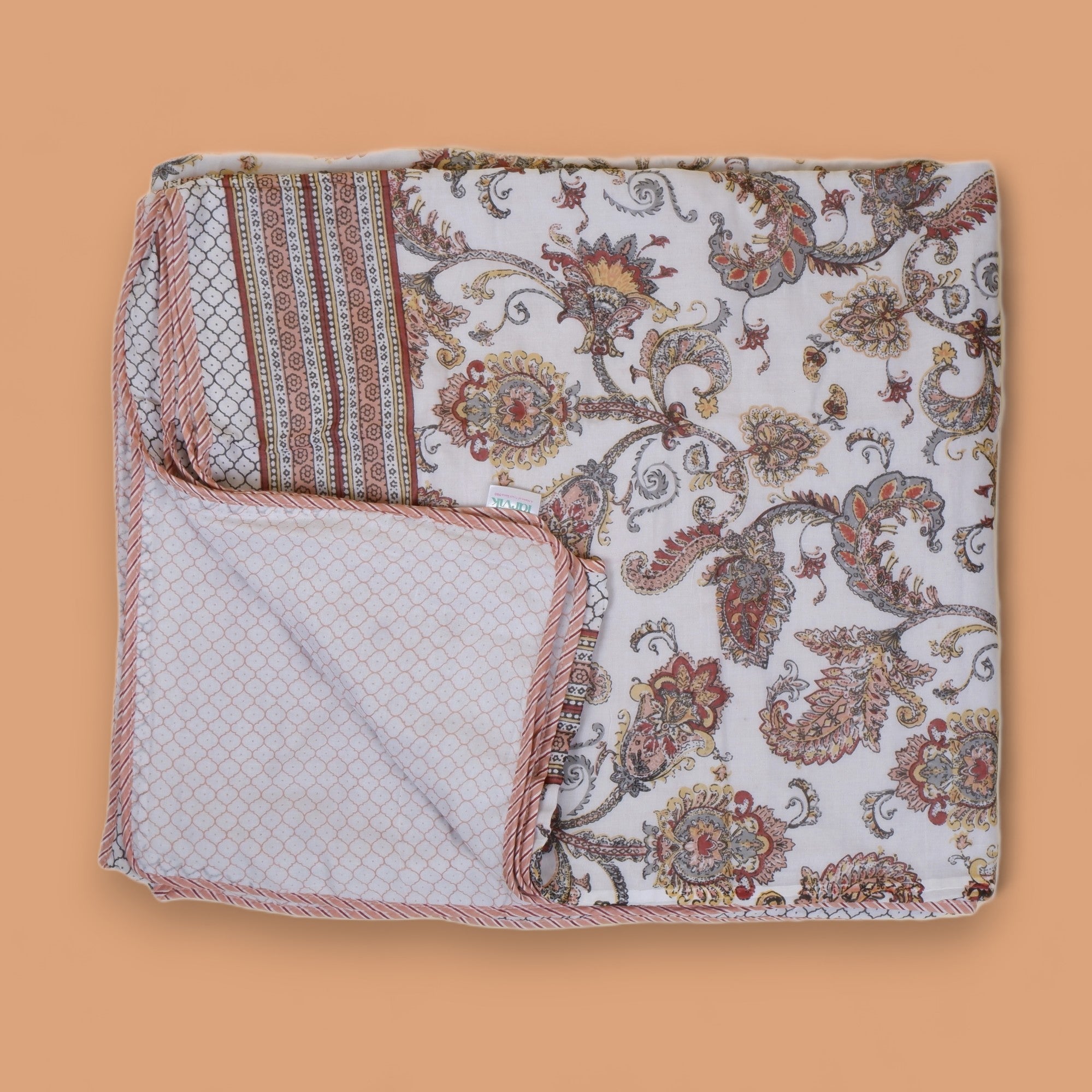 Double Bed Pure Mulmul Cotton Dohar - Mehran - Housi