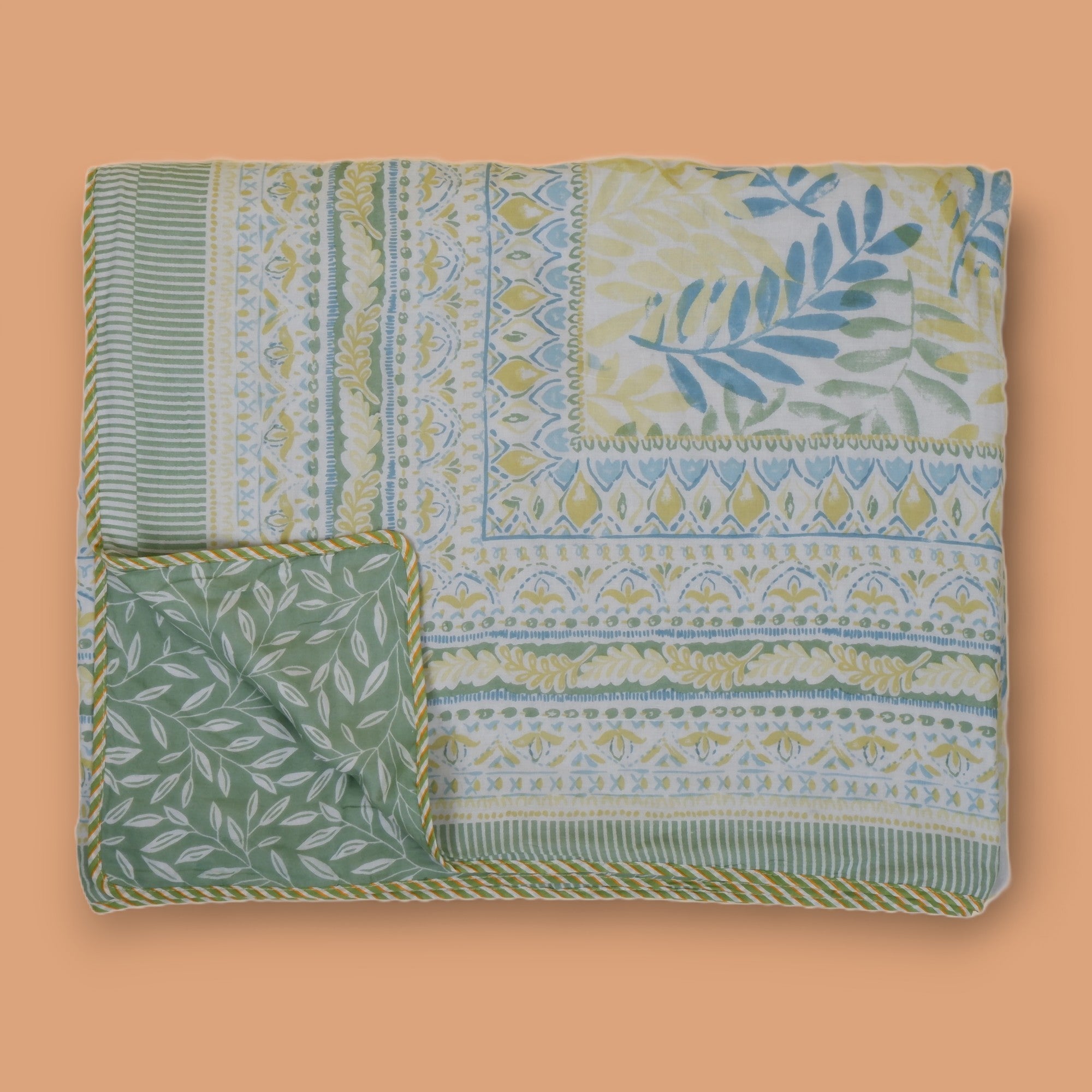 Double Bed Pure Mulmul Cotton Dohar - Vidhuna - Housi