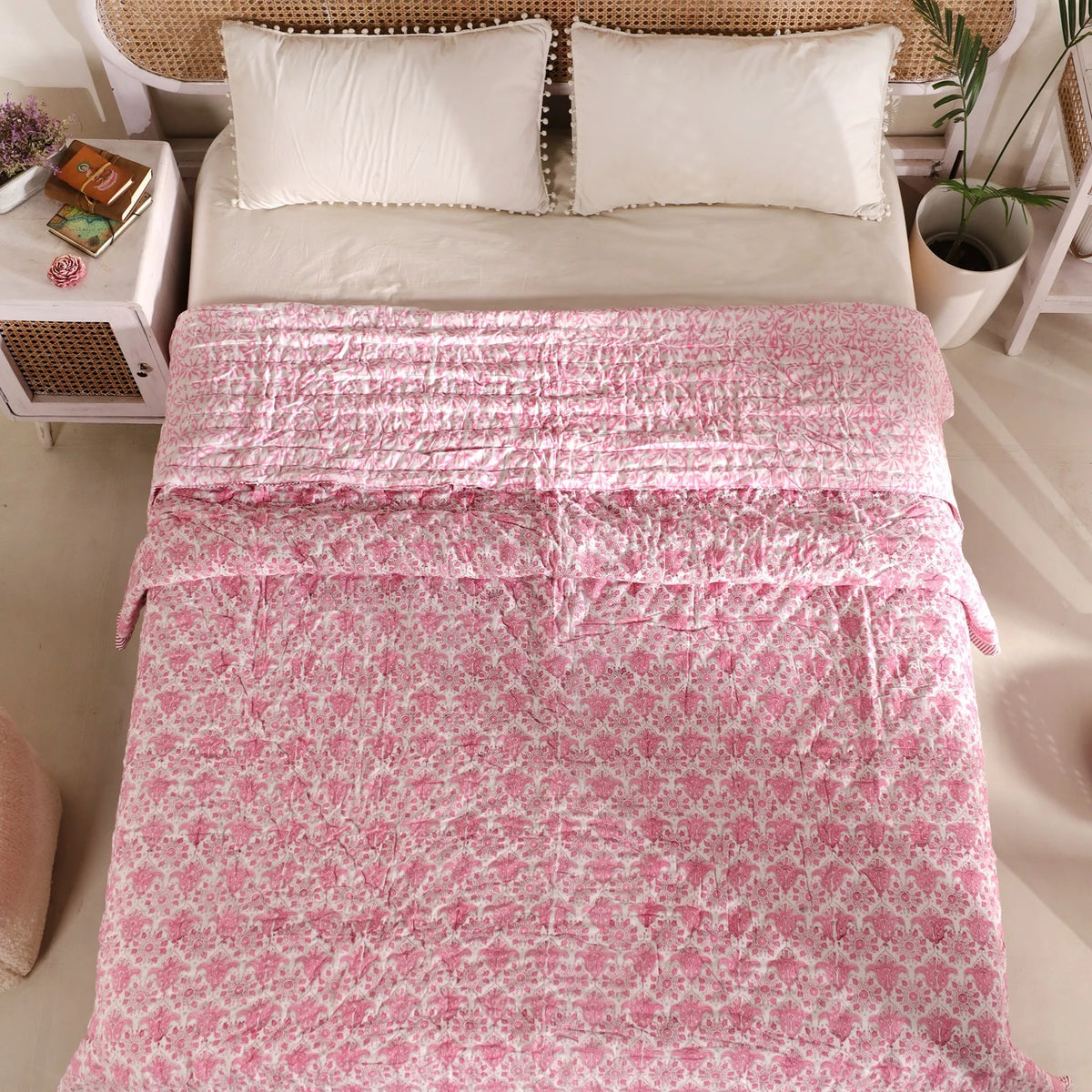 Top Quality 100 Mulmul Cotton Double Bed Quilts Online Housi