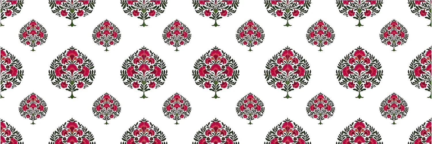 Colorful pattern of floral designs representing 100% cotton single bed dohar from Housi collection